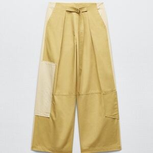 ZARA TAPERED FIT POCKETED PANTS, XS